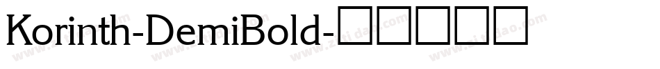 Korinth-DemiBold字体转换