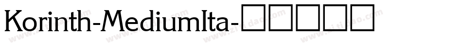 Korinth-MediumIta字体转换