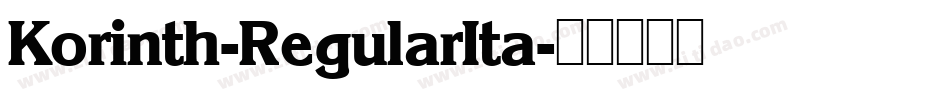 Korinth-RegularIta字体转换