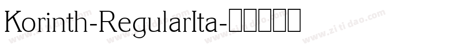 Korinth-RegularIta字体转换