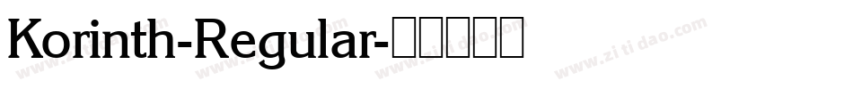 Korinth-Regular字体转换 Korinth-Regular字体转换