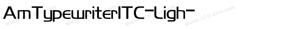 AmTypewriterITC-Ligh字体转换