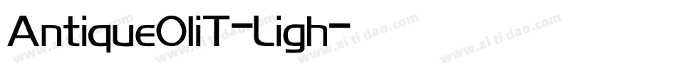AntiqueOliT-Ligh字体转换