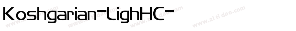Koshgarian-LighHC字体转换