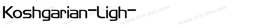 Koshgarian-Ligh字体转换