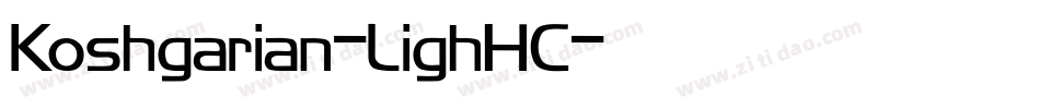 Koshgarian-LighHC字体转换