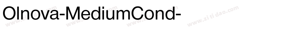 Olnova-MediumCond字体转换