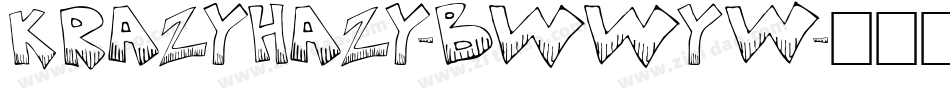 KrazyHazy-BWWYw字体转换