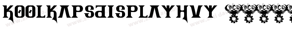 KoolKapsDisplayHvy字体转换