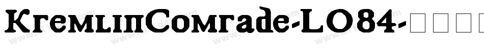 KremlinComrade-LO84字体转换