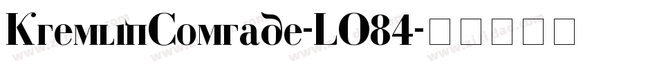 KremlinComrade-LO84字体转换