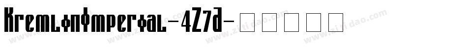 KremlinImperial-4Z7D字体转换