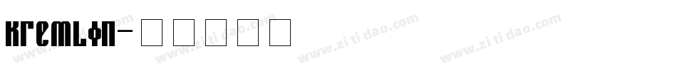 kremlin字体转换