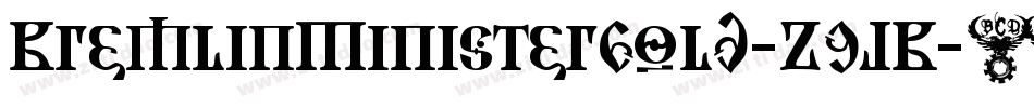 KremlinMinisterBold-ZGJK字体转换