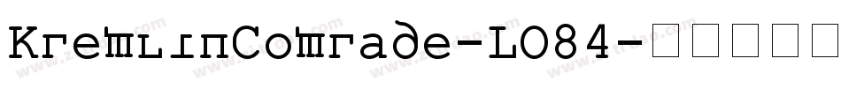 KremlinComrade-LO84字体转换