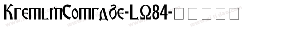 KremlinComrade-LO84字体转换