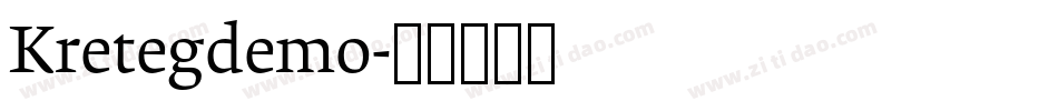 Kretegdemo字体转换
