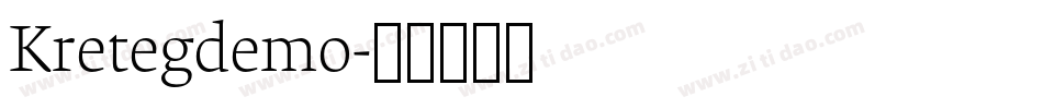 Kretegdemo字体转换