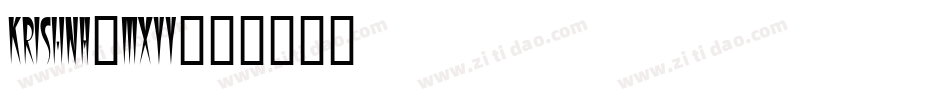 Krishna-MxYY字体转换