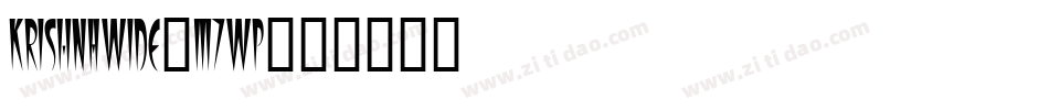 KrishnaWide-m7WP字体转换