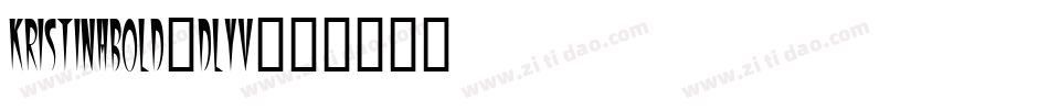 KristinaBold-dLyV字体转换