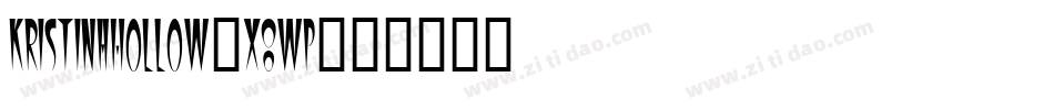 KristinaHollow-X8WP字体转换