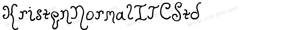 KristenNormalITCStd字体转换
