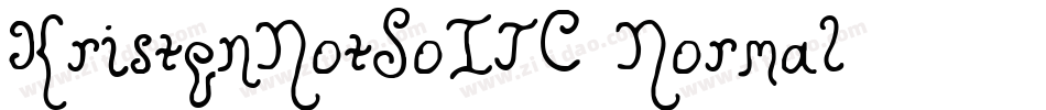 KristenNotSoITC-Normal字体转换