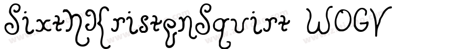 SixthKristenSquirt-WOGV字体转换