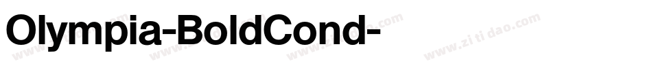 Olympia-BoldCond字体转换