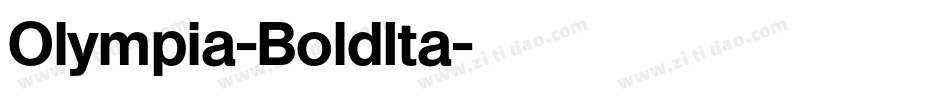 Olympia-BoldIta字体转换
