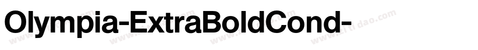 Olympia-ExtraBoldCond字体转换