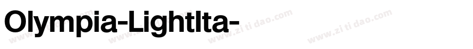 Olympia-LightIta字体转换