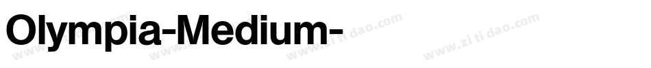 Olympia-Medium字体转换