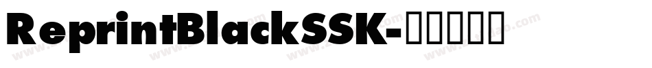 ReprintBlackSSK字体转换