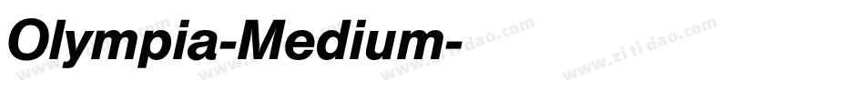 Olympia-Medium字体转换