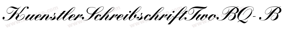 KuenstlerSchreibschriftTwoBQ-Bold字体转换