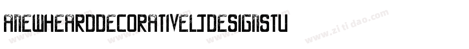 ANewHeardDecorativeLjDesignStudiosDecorativa-EeBl字体转换