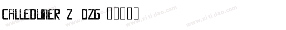 Calledliner-z8dzG字体转换
