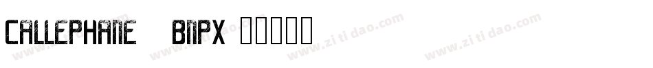 Callephane-4Bnpx字体转换