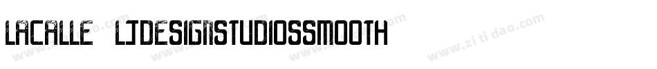 LaCalle6LjDesignStudiosSmooth-2Kev字体转换