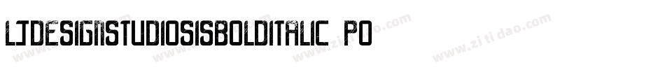 LjDesignStudiosIsBoldItalic-pOGK字体转换