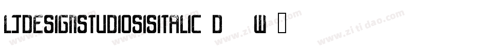 LjDesignStudiosIsItalic-D86W字体转换