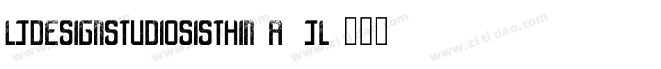 LjDesignStudiosIsThin-A1jL字体转换