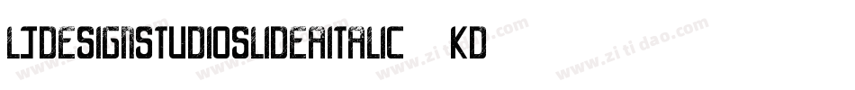 LjDesignStudiosLideaItalic-5KDv字体转换