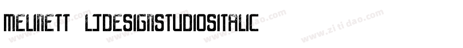 Melinett2LjDesignStudiosItalic-1M6M字体转换