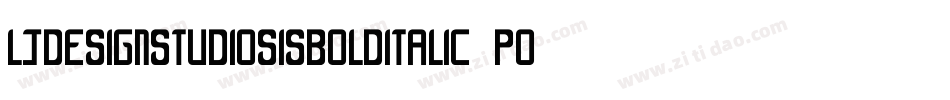 LjDesignStudiosIsBoldItalic-pOGK字体转换