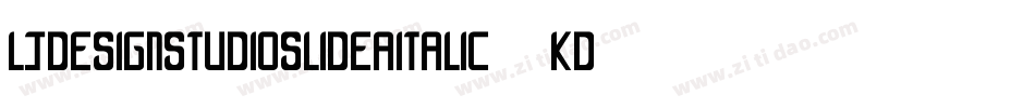LjDesignStudiosLideaItalic-5KDv字体转换