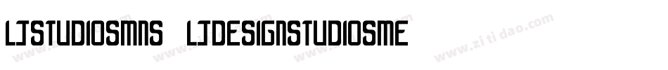 LjStudiosMns2LjDesignStudiosMedium-mOxx字体转换