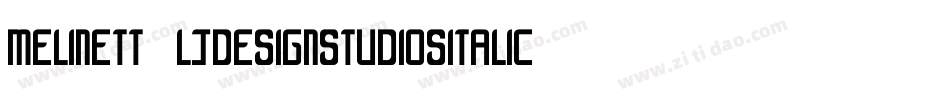 Melinett2LjDesignStudiosItalic-1M6M字体转换